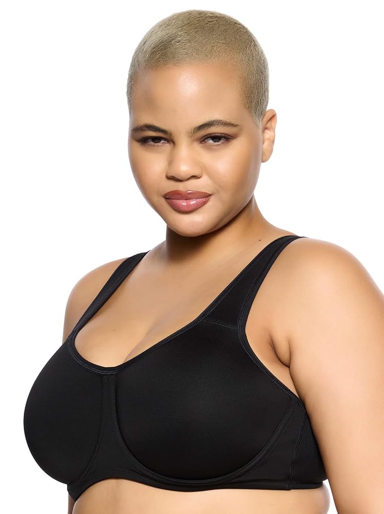 Felina Paramour Body X Underwire Sports Bra Black at Amazon